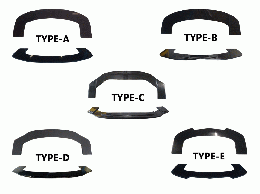 フロントアンダーフラップ(汎用) 　5タイプ