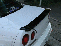 R34　SKYLINE　2Dr　トランクスポイラー