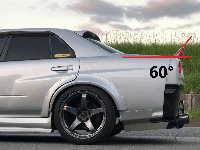 R34 SKYLINE　4Dr　　 垂直尾翼