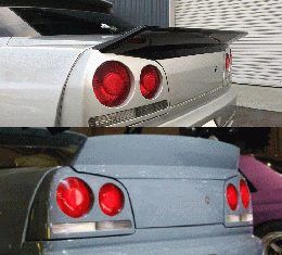 R34 SKYLINE　4Dr　　 垂直尾翼